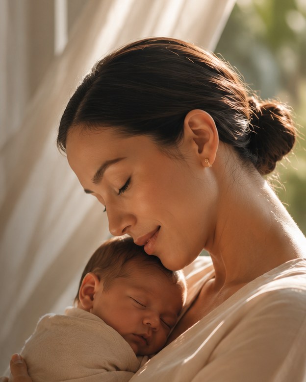 Mother and baby at Amarta Nurtura wellness retreat